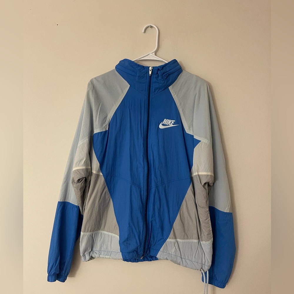 Nike Sportswear Hooded Woven Windrunner Jacket AR1869 406 Men's Blue Sz. M